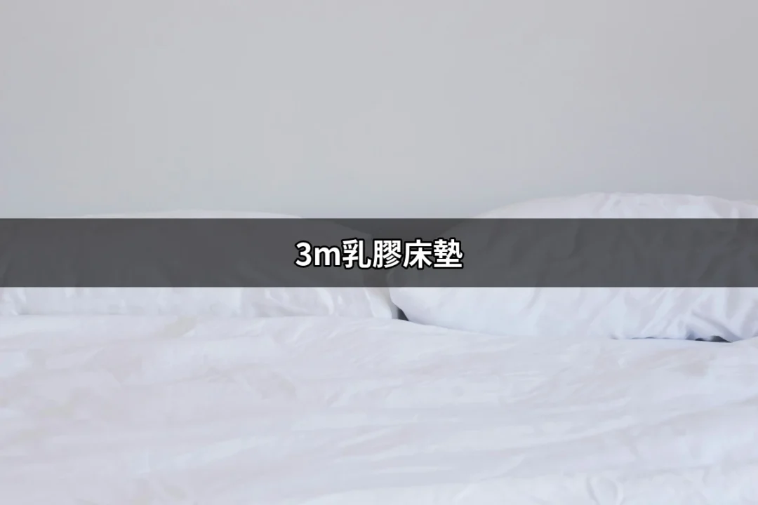 3M乳膠床墊：舒適睡眠的最佳選擇 | 好吃美食的八里人