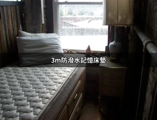 颠覆睡眠的奇蹟：3M防潑水記憶床墊如何改變你的夜晚 | 好吃美食的八里人