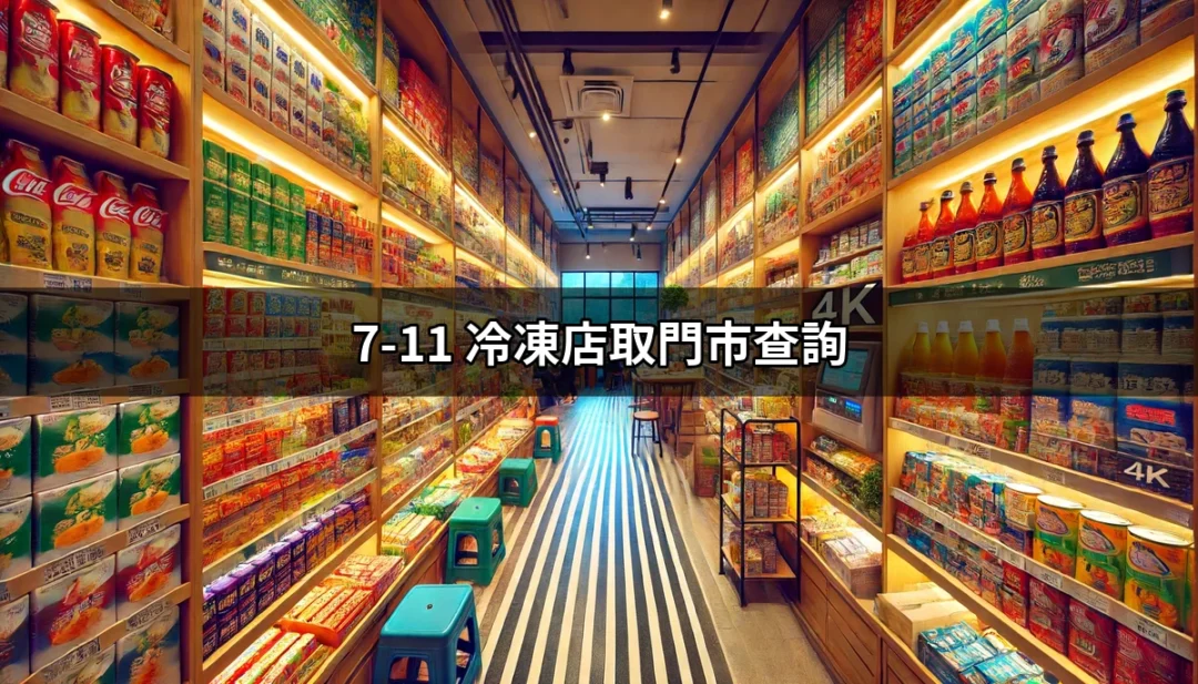 一站式查詢：7-11冷凍店取門市的便利指南 | 好吃美食的八里人