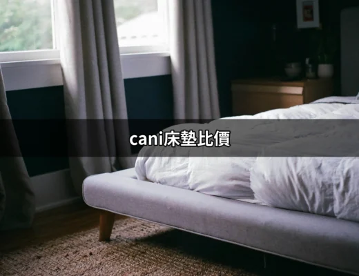 找到心儀的舒適感：Cani床墊比價指南 | 好吃美食的八里人