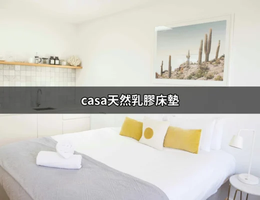 探索 CASA 天然乳膠床墊的舒適與健康 | 好吃美食的八里人