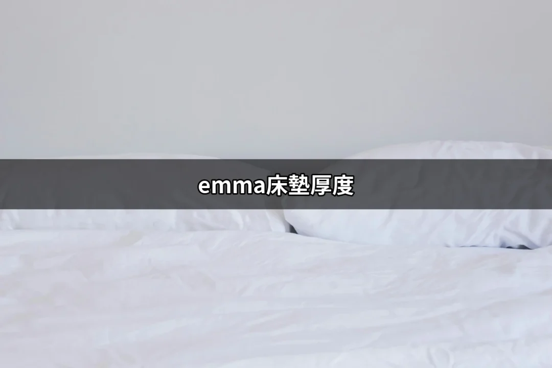 選擇適合自己的Emma床墊厚度，讓睡眠更舒適 | 好吃美食的八里人