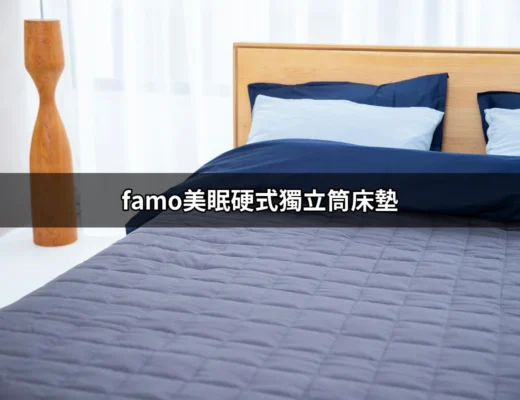 無法抗拒的舒適：famo美眠硬式獨立筒床墊的完美選擇 | 好吃美食的八里人