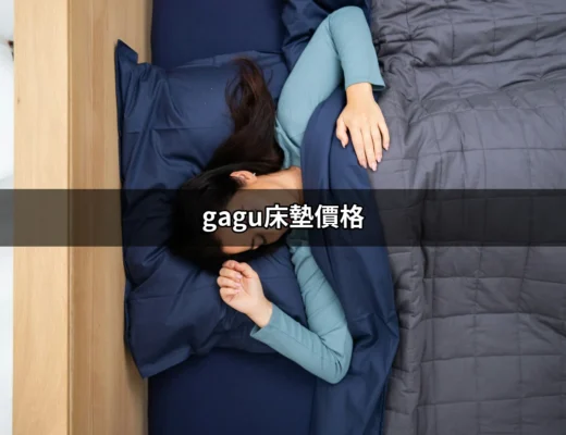 gagu床墊價格揭秘：為何值得投資的睡眠寶藏 | 好吃美食的八里人