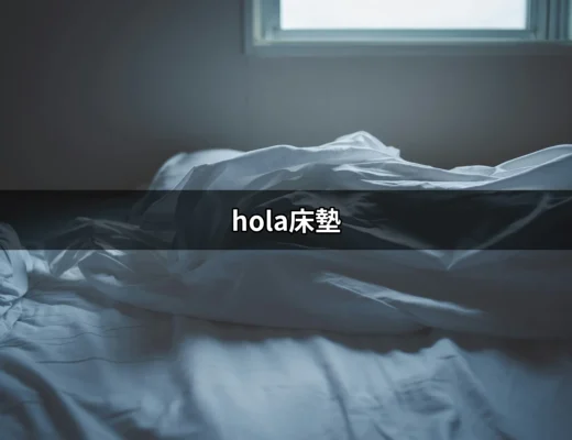 探索 hola床墊：提升睡眠品質的秘密武器 | 好吃美食的八里人