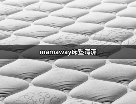 如何輕鬆搞定 mamaway床墊清潔？專家帶你一步步來！ | 好吃美食的八里人