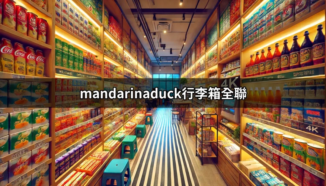 發現全聯的隱藏寶藏：Mandarina Duck行李箱的魅力 | 好吃美食的八里人