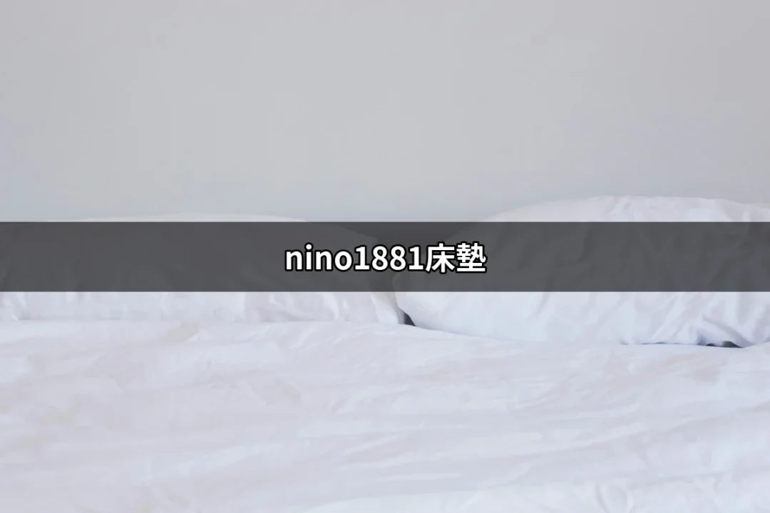 nino1881床墊：打造完美睡眠的秘密武器 | 好吃美食的八里人