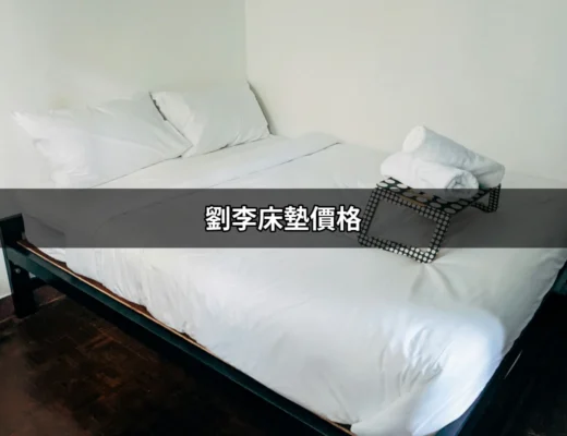 劉李床墊價格：讓你享受高品質睡眠的秘密 | 好吃美食的八里人