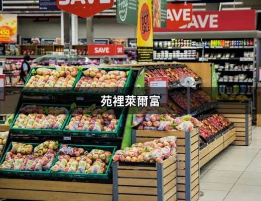 欣賞苑裡萊爾富的魅力：你的便利商店新選擇 | 好吃美食的八里人