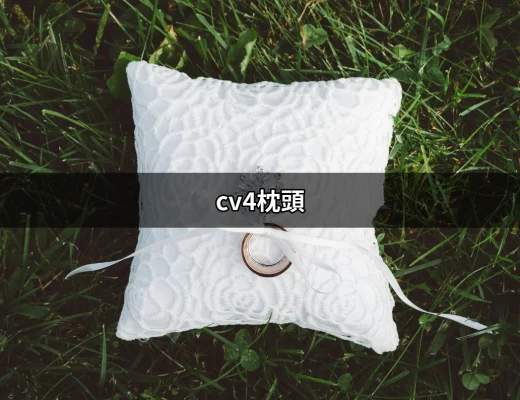 打造完美睡眠的秘訣：CV4枕頭的超強魅力 | 好吃美食的八里人