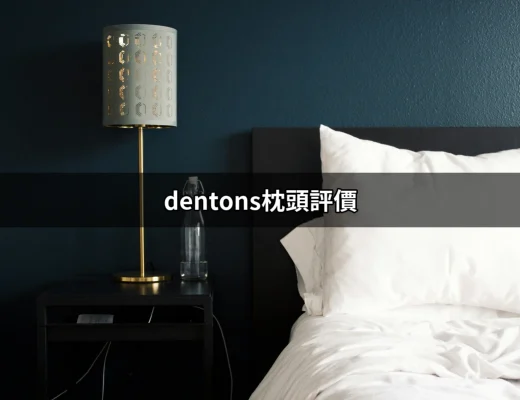 Dentons枕頭評價：讓每一晚的睡眠都像在雲端 | 好吃美食的八里人