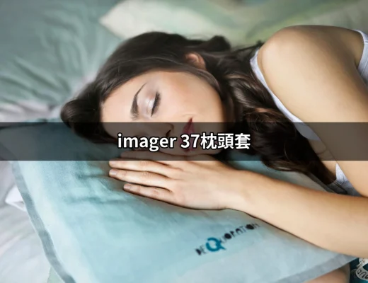 為什麼選擇imager 37枕頭套是每個睡眠愛好者的最佳選擇？ | 好吃美食的八里人