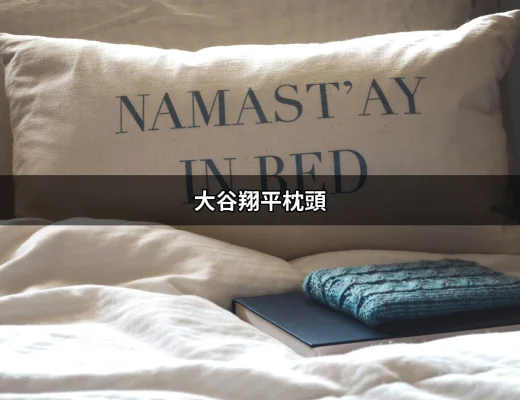 大谷翔平枕頭：讓你體驗大滿貫級舒適的睡眠之道 | 好吃美食的八里人