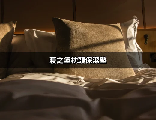 寢之堡枕頭保潔墊：給你健康舒適的睡眠環境 | 好吃美食的八里人