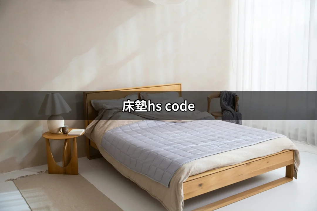 找到正確的床墊HS Code，讓進口不再困難 | 好吃美食的八里人