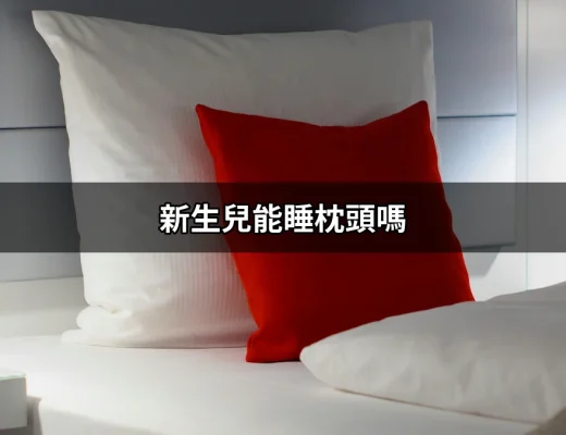 新生兒能睡枕頭嗎？了解寶寶睡眠的真相 | 好吃美食的八里人