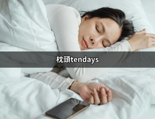 找到最佳睡眠伴侶：探索枕頭Tendays的優勢與特色 | 好吃美食的八里人