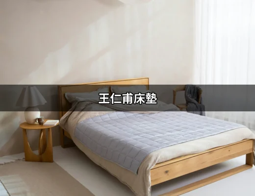 王仁甫床墊：為何這款床墊成為睡眠新寵？ | 好吃美食的八里人