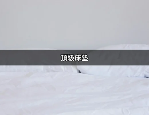 選擇最佳頂級床墊，讓睡眠品質提升一級棒 | 好吃美食的八里人