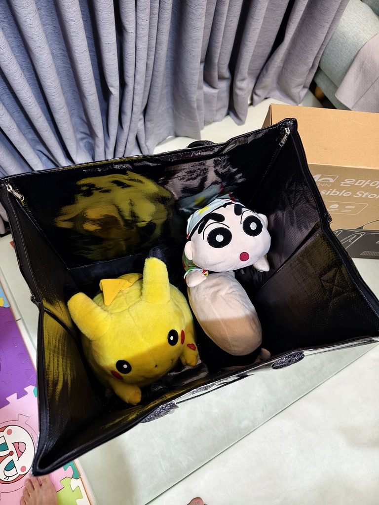 🧸 收納測試：皮卡丘+小新都輕鬆躺好