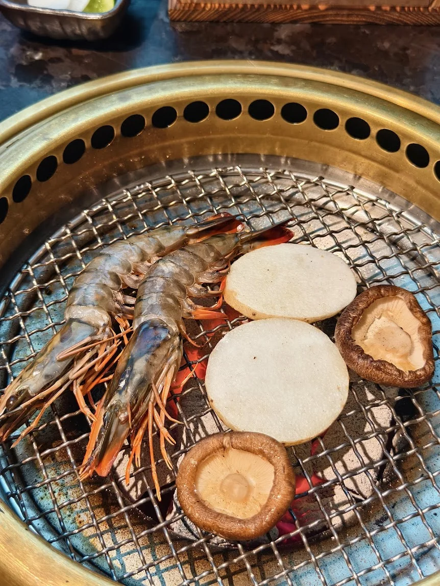 老乾杯炭烤海虎蝦與香菇 2026 實拍